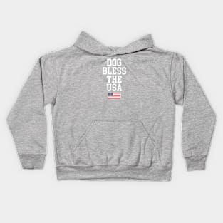 Dog Bless The USA Kids Hoodie